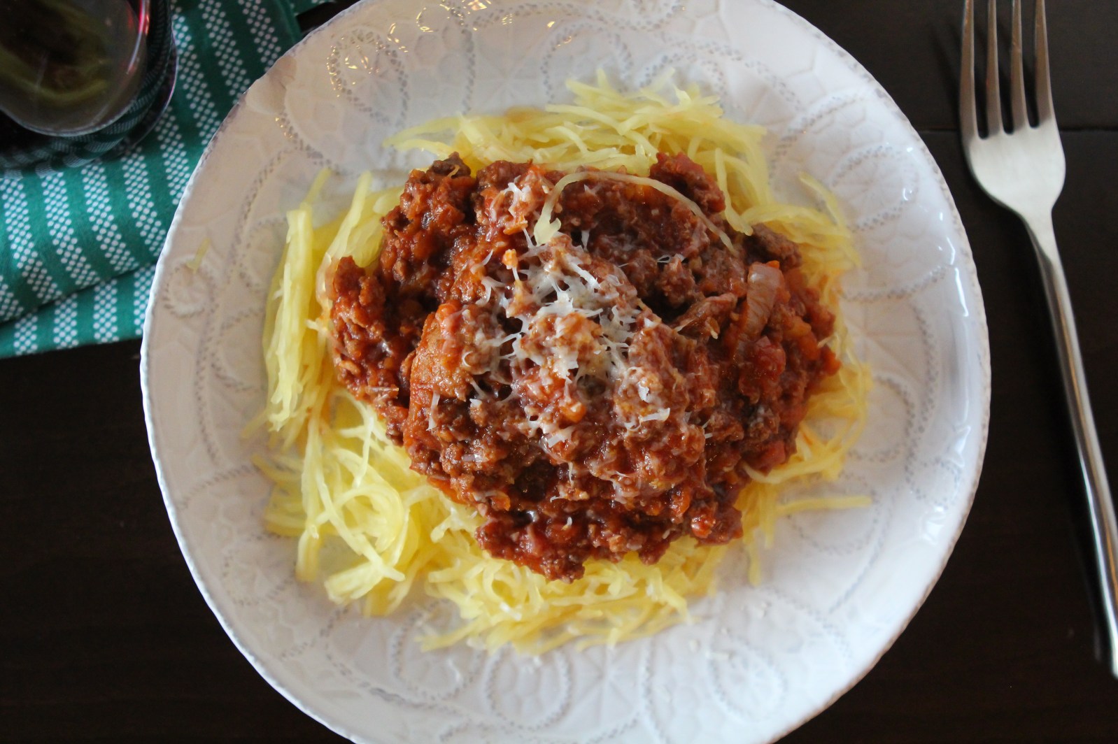 Whole30 Spaghetti Squash Bolognese