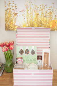 Tea, anyone? Such a cute gift basket idea for the tea lover!