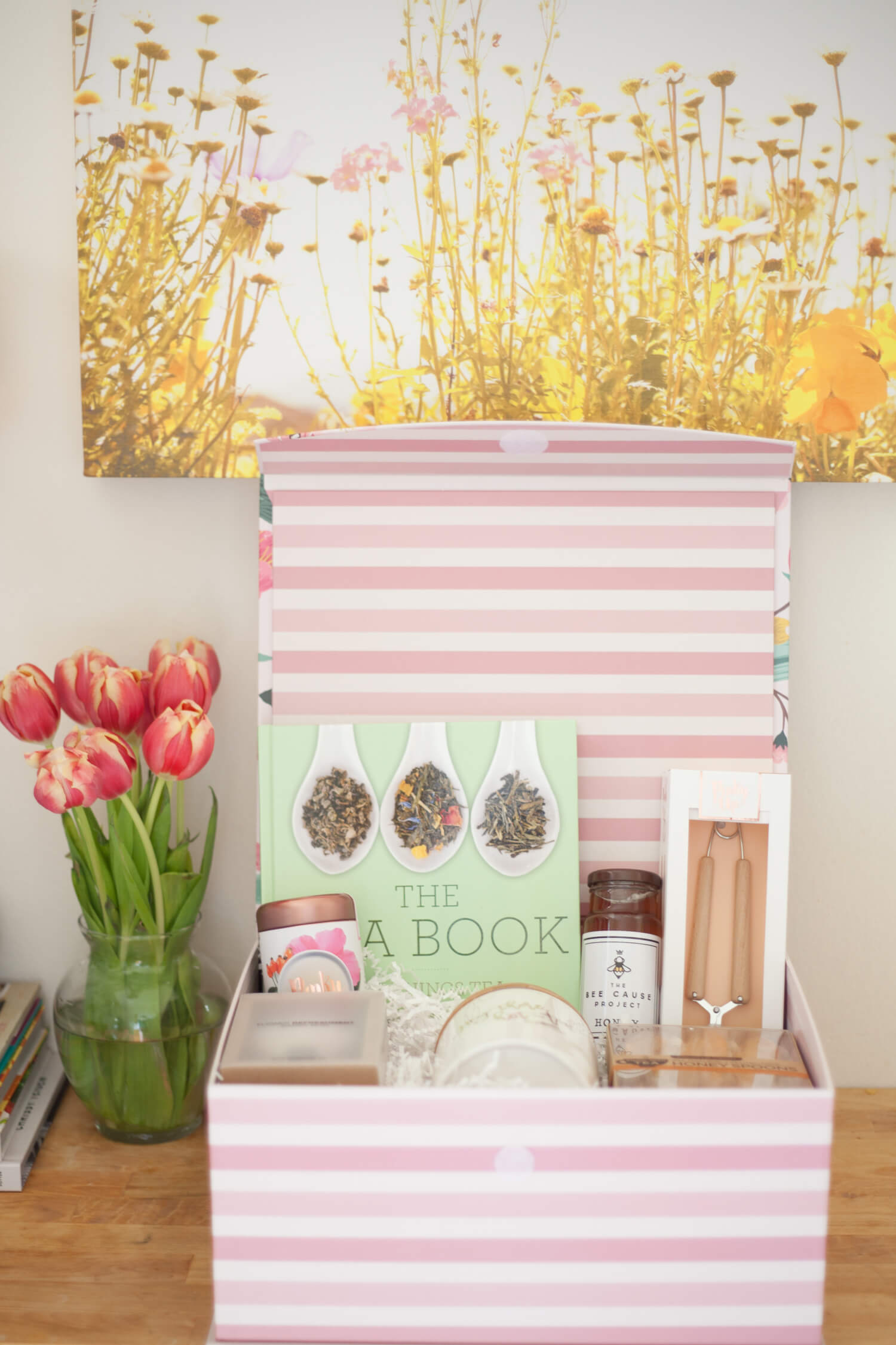 Tea, anyone? Such a cute gift basket idea for the tea lover!