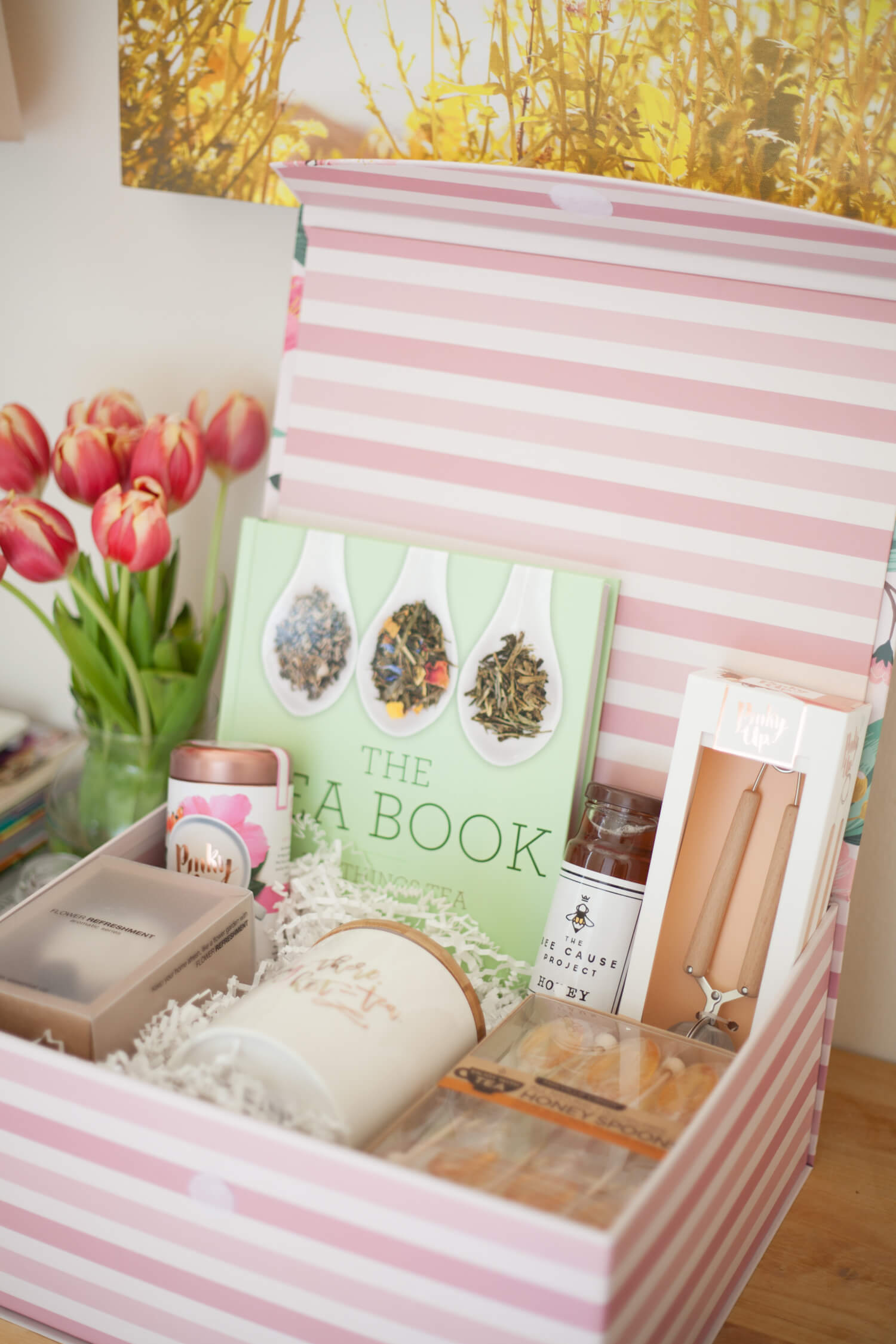 Tea, anyone? Such a cute gift basket idea for the tea lover!