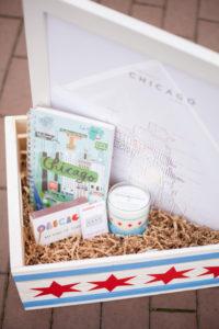 Chi town-themed gift basket. Perfect for an adult Easter basket, or as a housewarming present!
