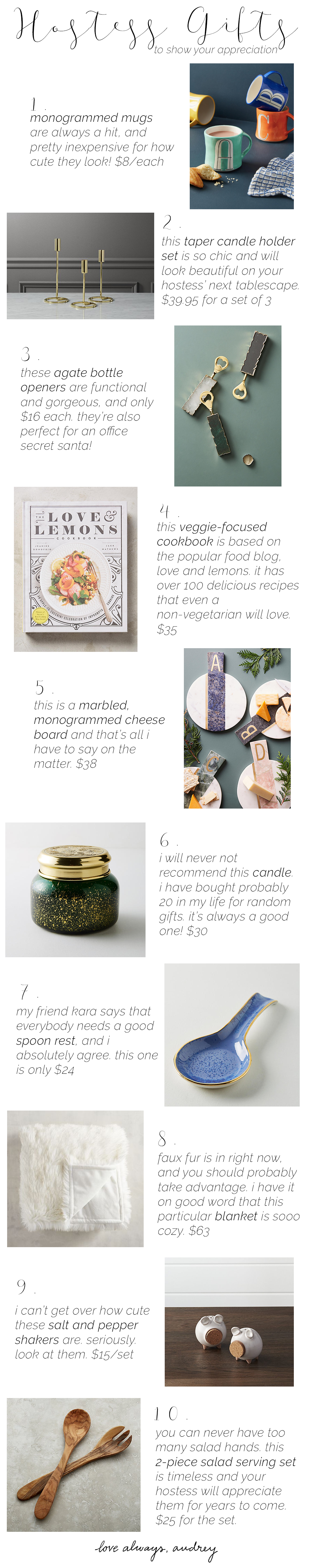 Host/Hostess Gift Ideas for Thanksgiving