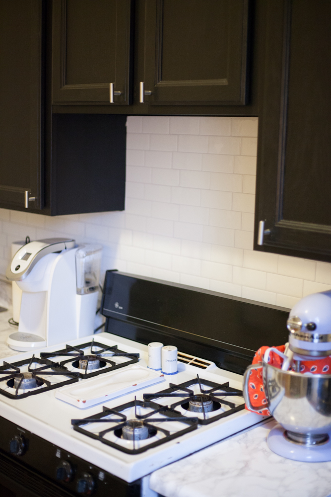 Easy Stick-On Tile Backsplash
