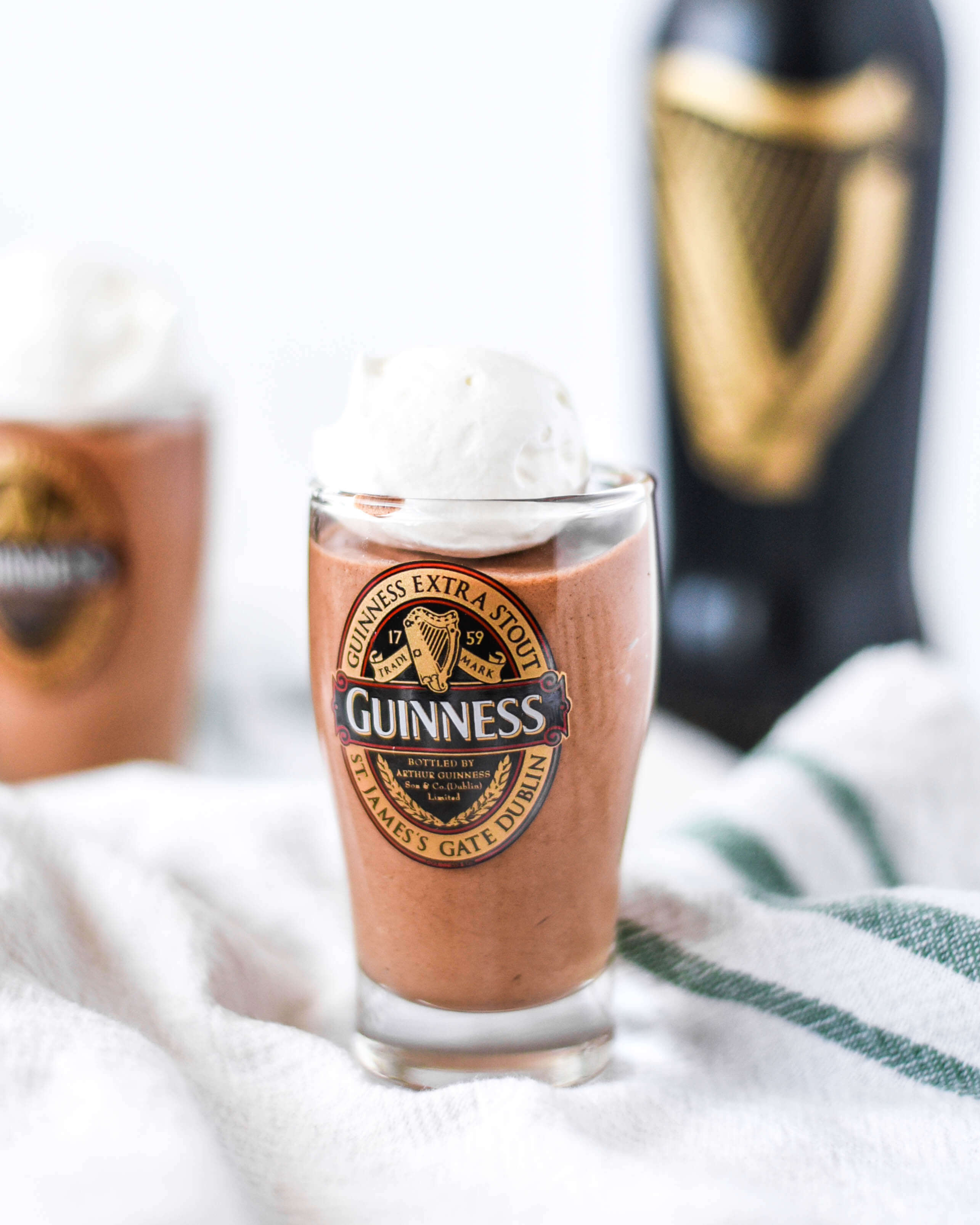 Guinness Chocolate Mousse recipe perfect for St. Patrick's Day!