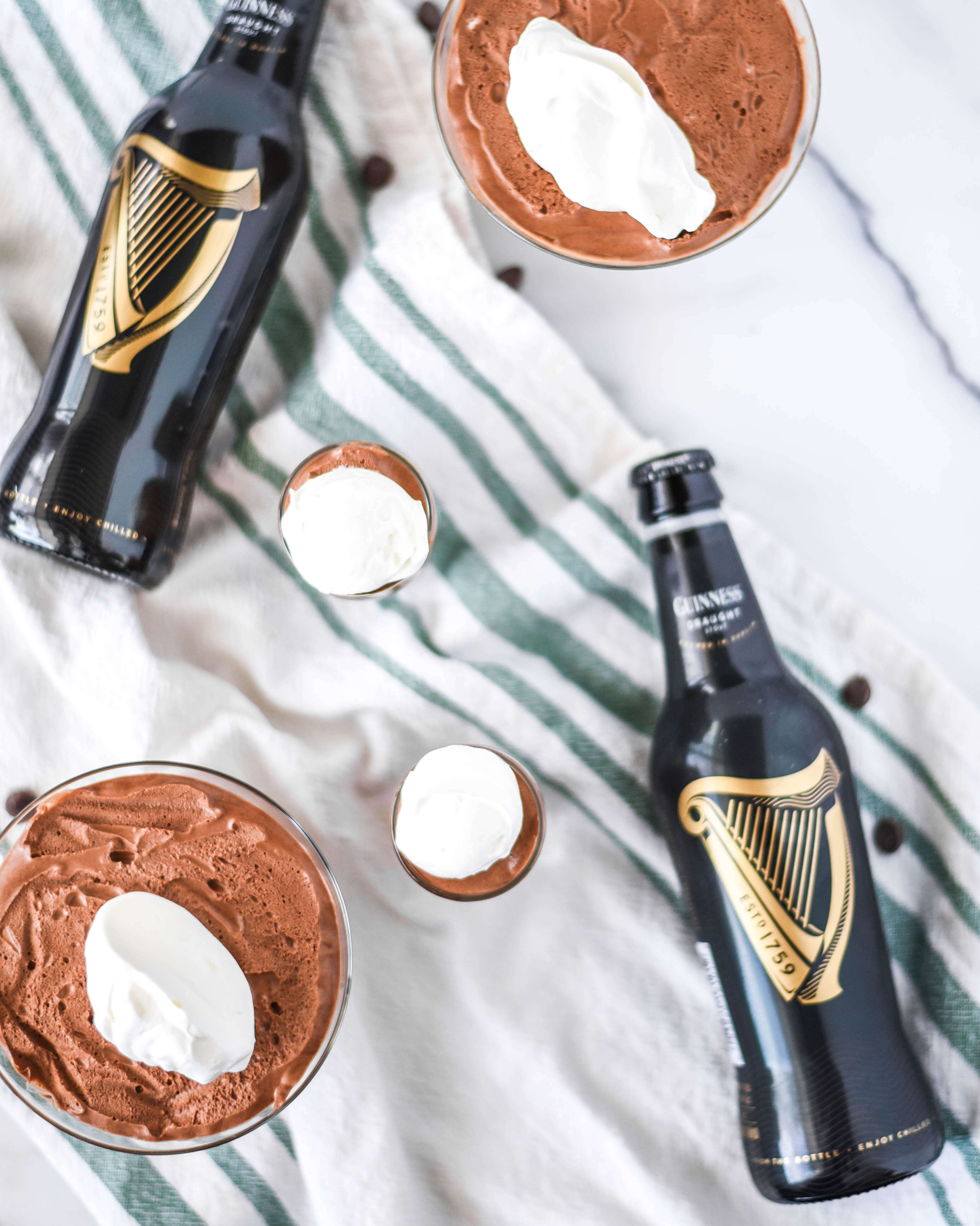 Guinness Chocolate Mousse recipe perfect for St. Patrick's Day!
