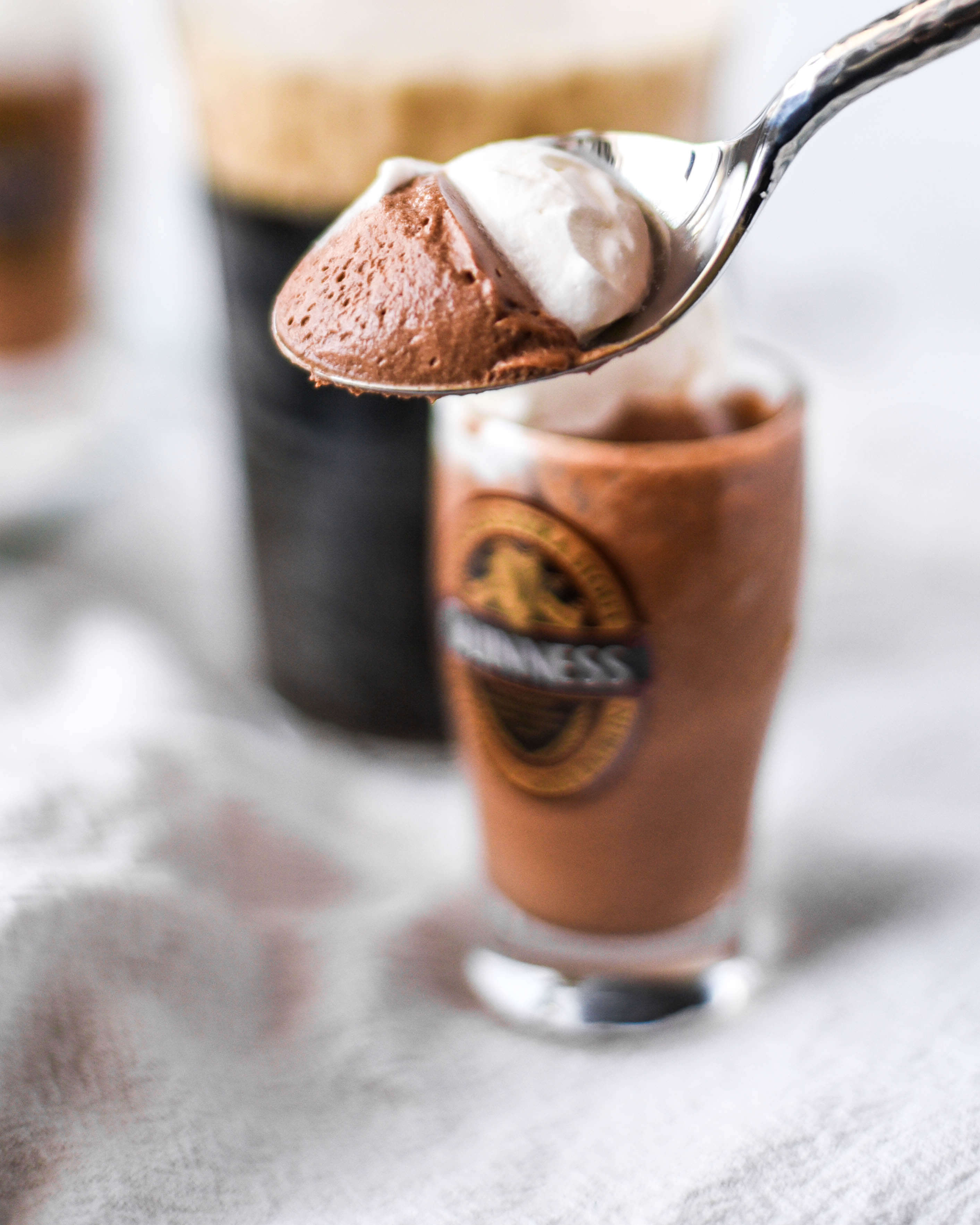 Guinness Chocolate Mousse recipe perfect for St. Patrick's Day!