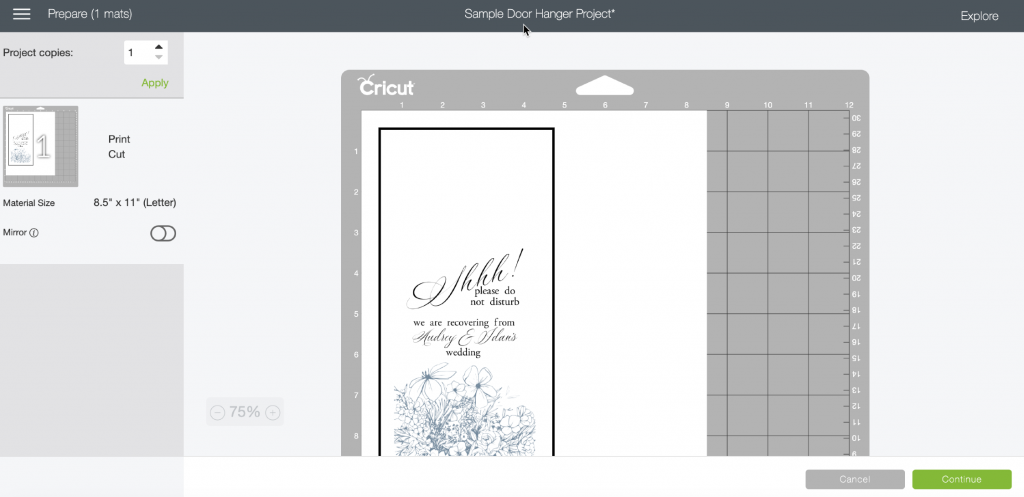 How to Make a Door Hanger with your Cricut