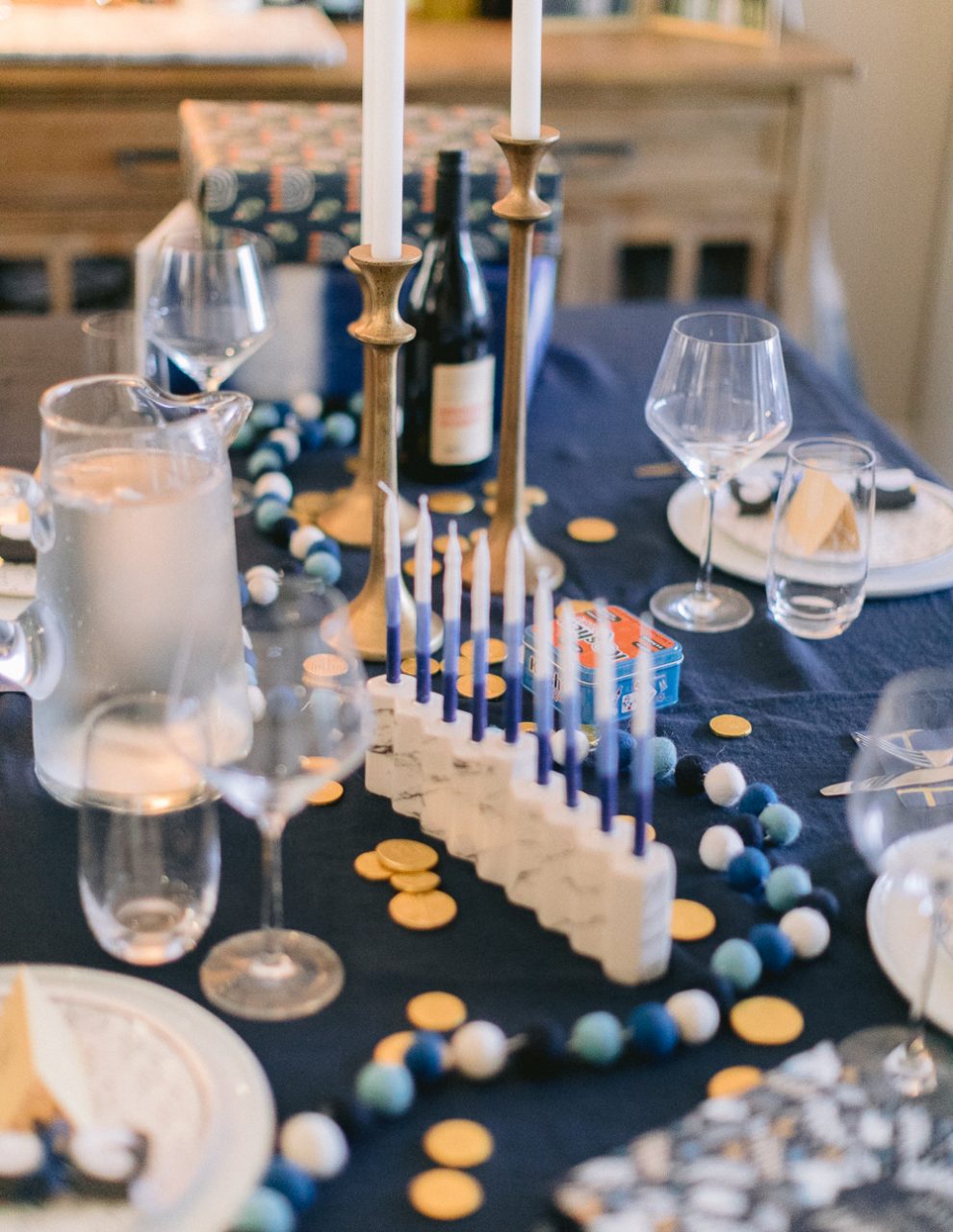 Hanukkah Table Ideas Paper Source