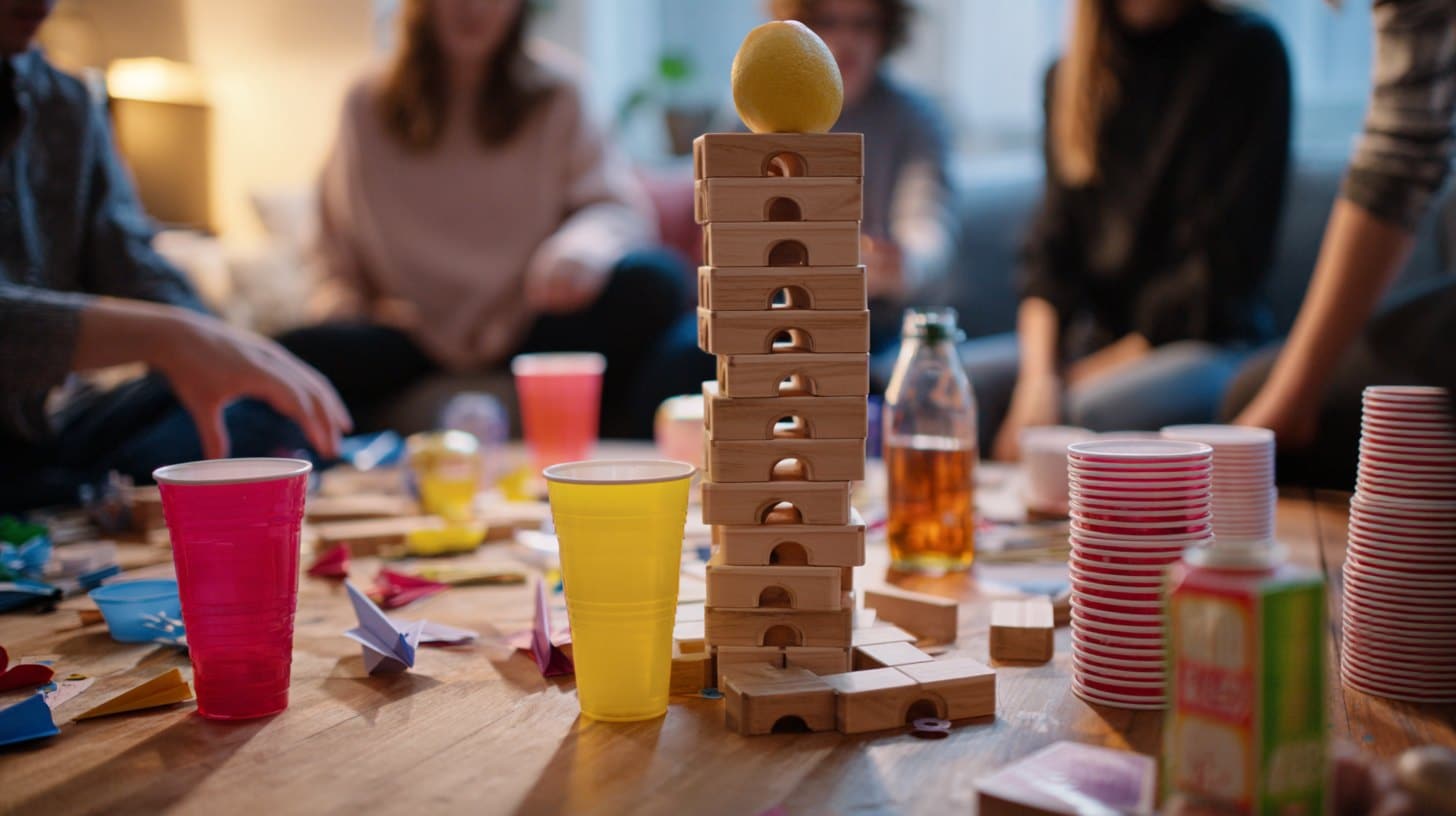Simple DIY party games with everyday household items