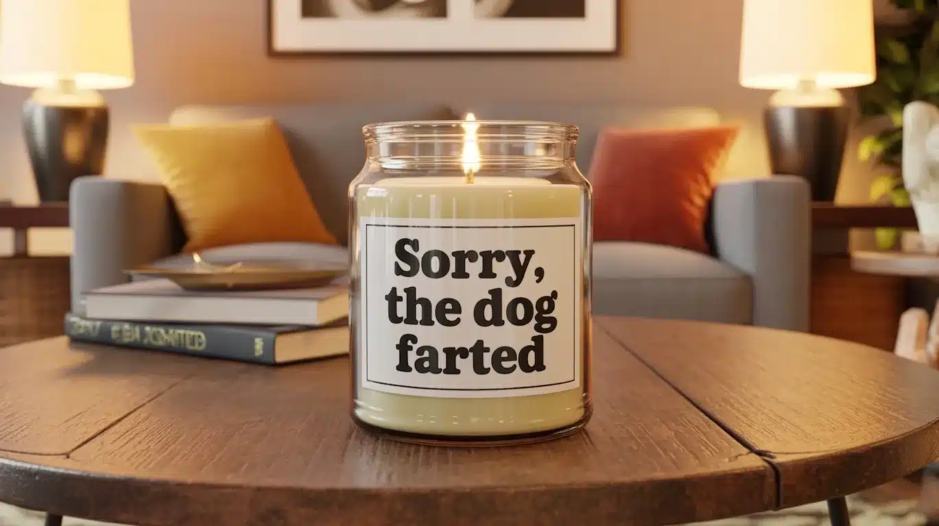 Sorry, the Dog Farted Candle