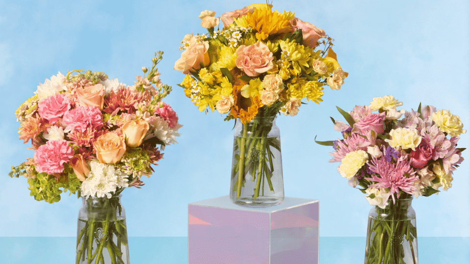 a variety of bouquets by the the bouqs co.